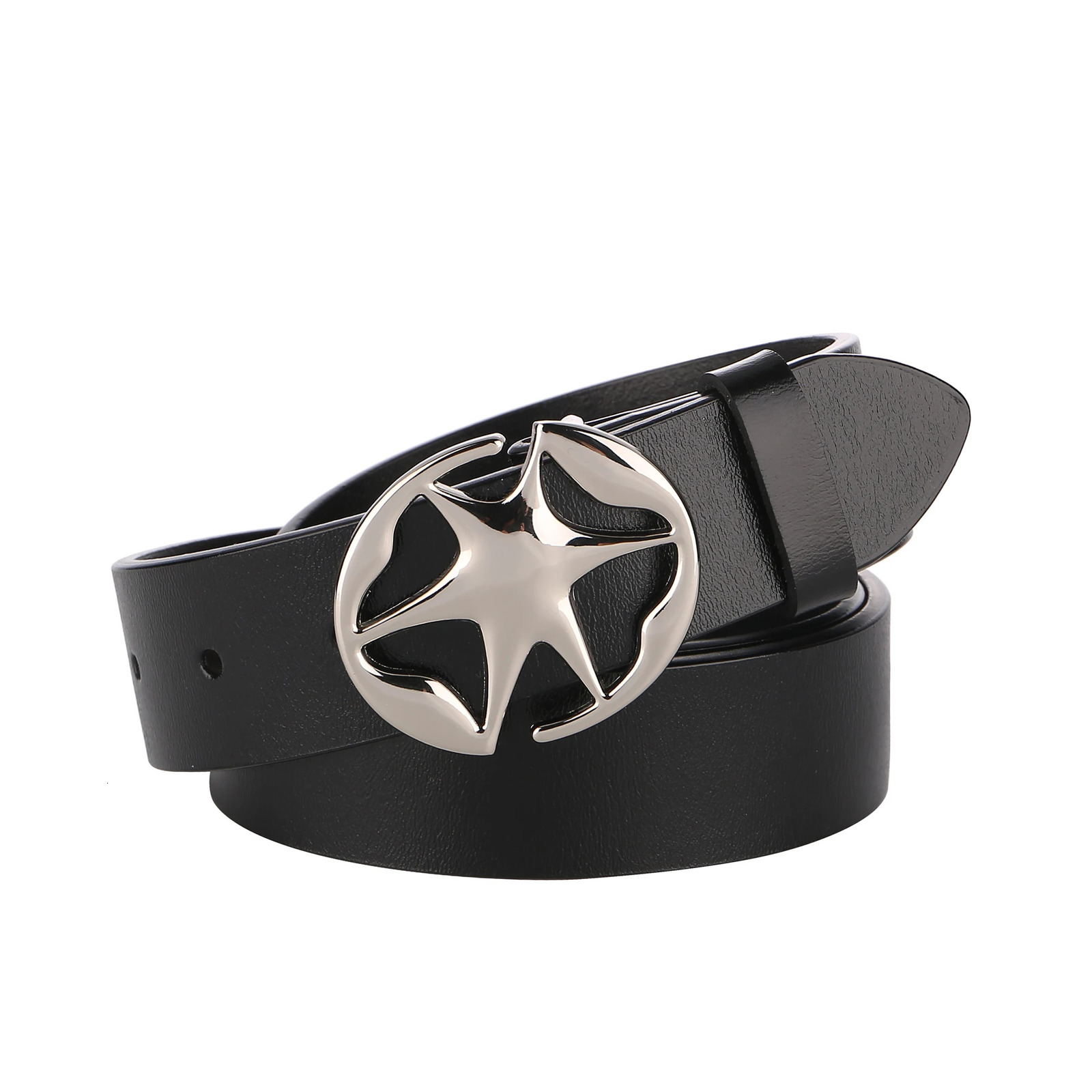 Fashion Star Buckle Y2k Belt Women Skinny Belt Vintage Belt Girls Punk Belts Adjustable Women Waist Belt with Skirts Jeans 250523
