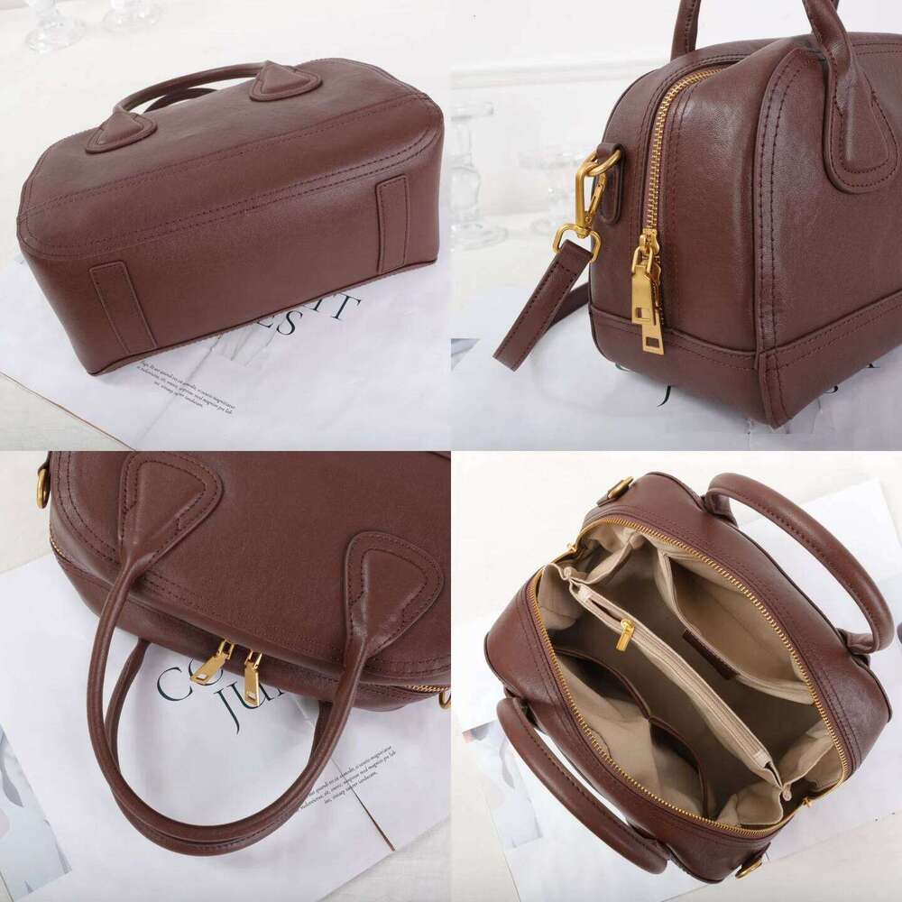 Retro Fashion Genuine Leather Ladies Shoulder Crossbody Bags Designer Large Capacity High Quality Handbag Cowhide