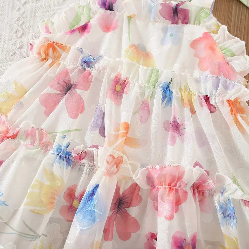 Girls Childrens Clothing Summer New Suspender Floral Skirt Sweet And Cute Style Butterfly Bow Princess Skirt For Baby Girls X250528
