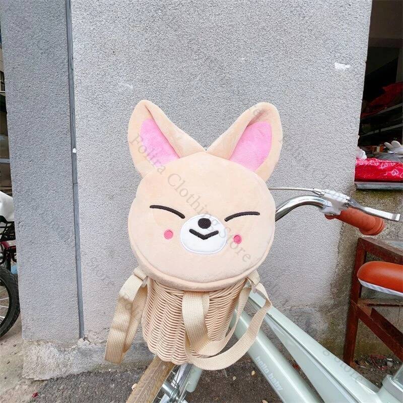 Kpop Fashion Bangchan Woojin Lee Know Minho Fans Backpack Cute Kawaii Plush Birthday Gift Embroidery Design Women's Bag