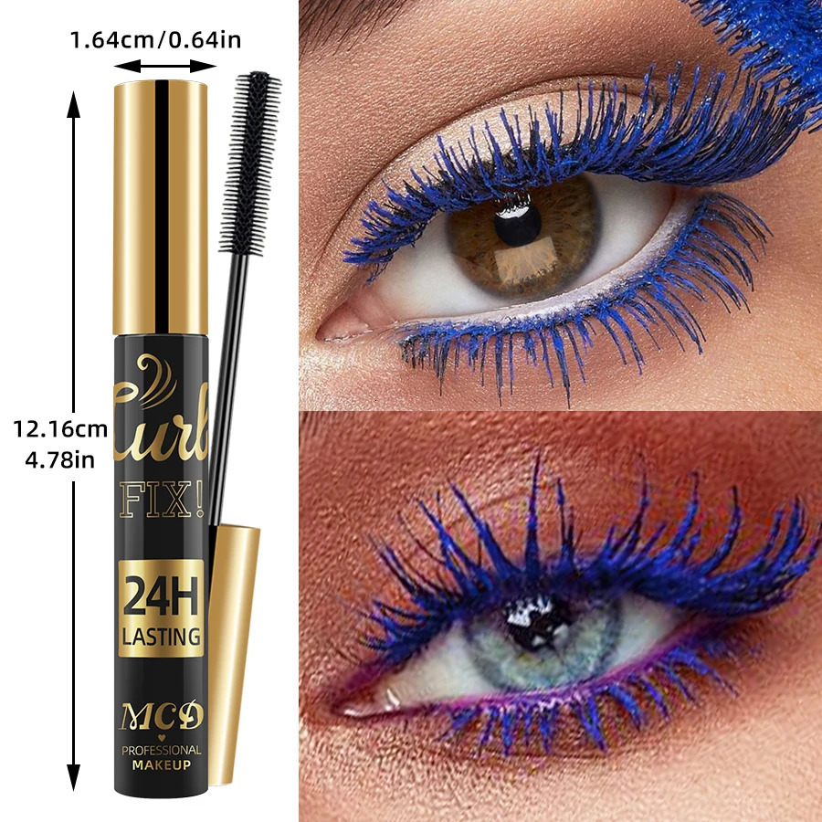 5D Waterproof Mascara Vibrant 9 Color-Lasting Curl Ink Formula -Eyeliner Extension Blue Green Black Eye Makeup Cosmetic 250523