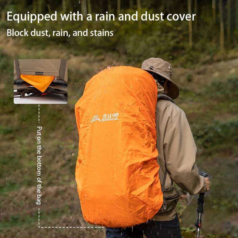 BISINNA 70L Camping Backpack Large Capacity Sport Bag With Rain Cover for Outdoor Travel Climbing Mountaineering Hiking Trekking