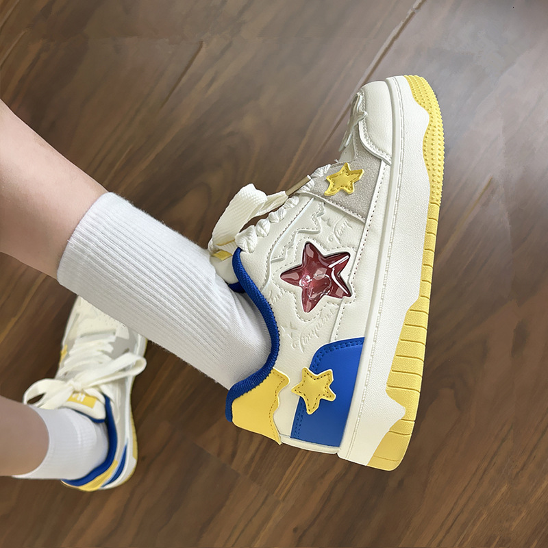 Designer casual shoes2025 New Niche Versatile Star White Sneakers Casual Sports Dopamine Women's Board Shoes