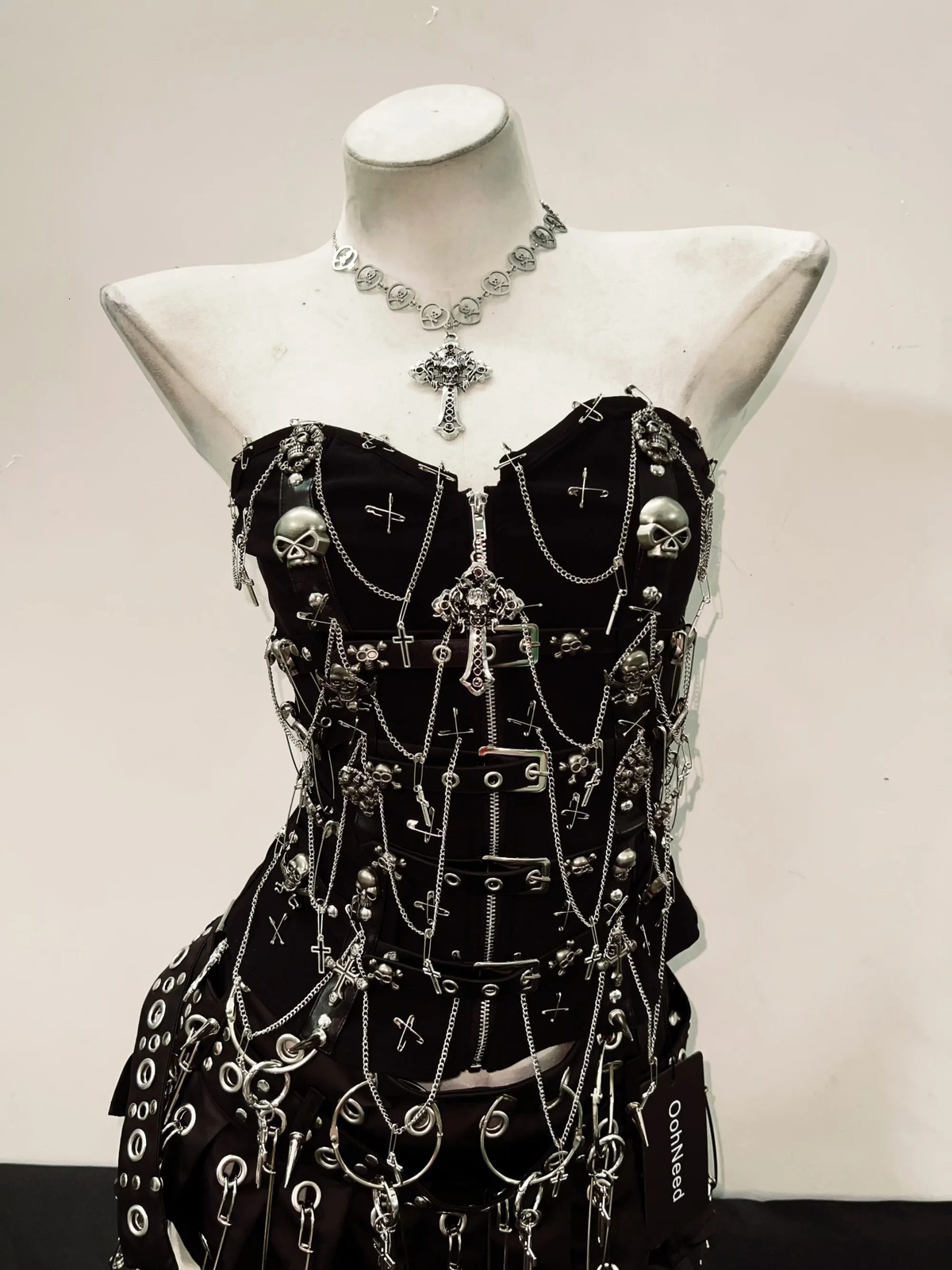 gothic tank tops y2k fashion y2k crop top Cross Tops e girl clothes vintage tops gothic clothes Skull top harajuku tops 250521