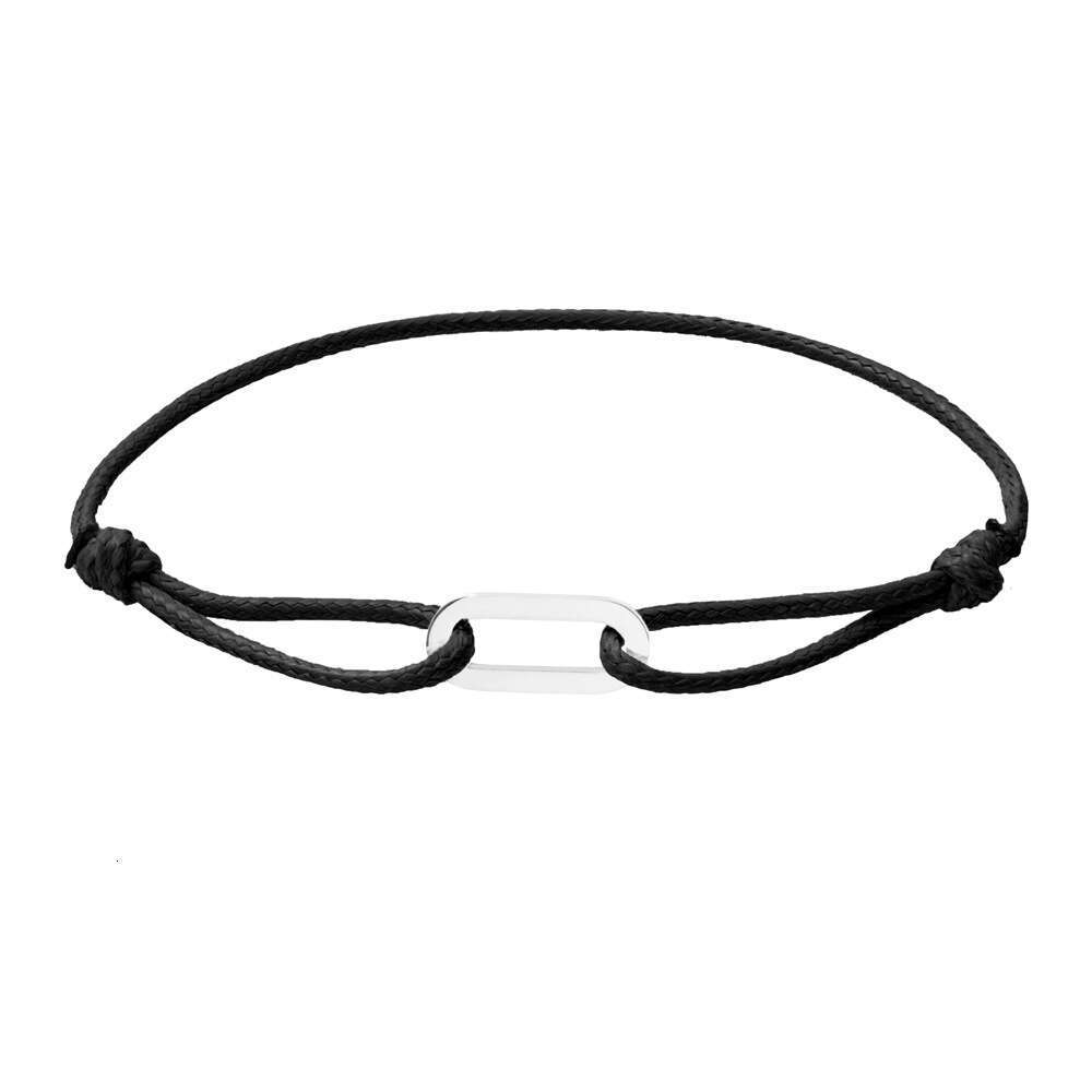 Handmade Woven Couple Single Loop DIY Bracelet Wax Cord Elegant Simple Adjustable