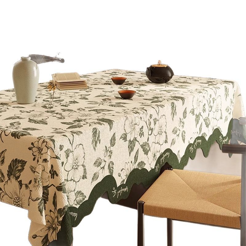 A641 Waterproof Washable Round Table Cloth - Anti-Spillage & Heat Resistant Decorative Cover for Small Tables