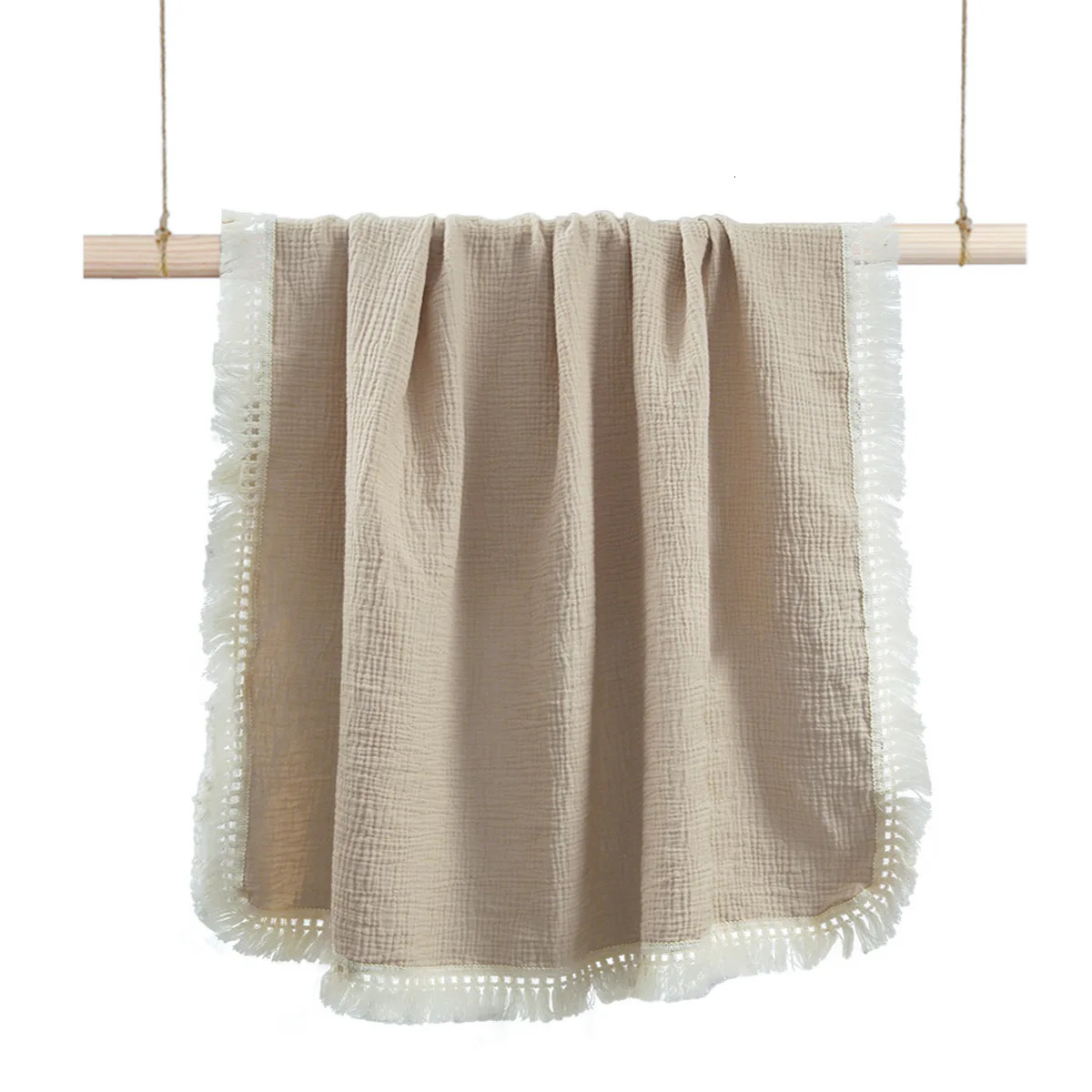 born Blanket Infant Tassel Gauze Blanket Childrens Gauze Wrap Bath Towel Blanket Baby Quilt 250527