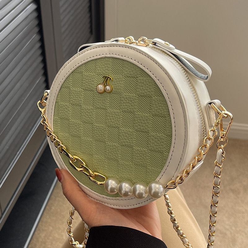 New Fashionable fashion Pearl fashion Chain Bag for Women Multi functional and Niche Crossbody Bag Small Round Bag Designer Women s Shoulder Bag