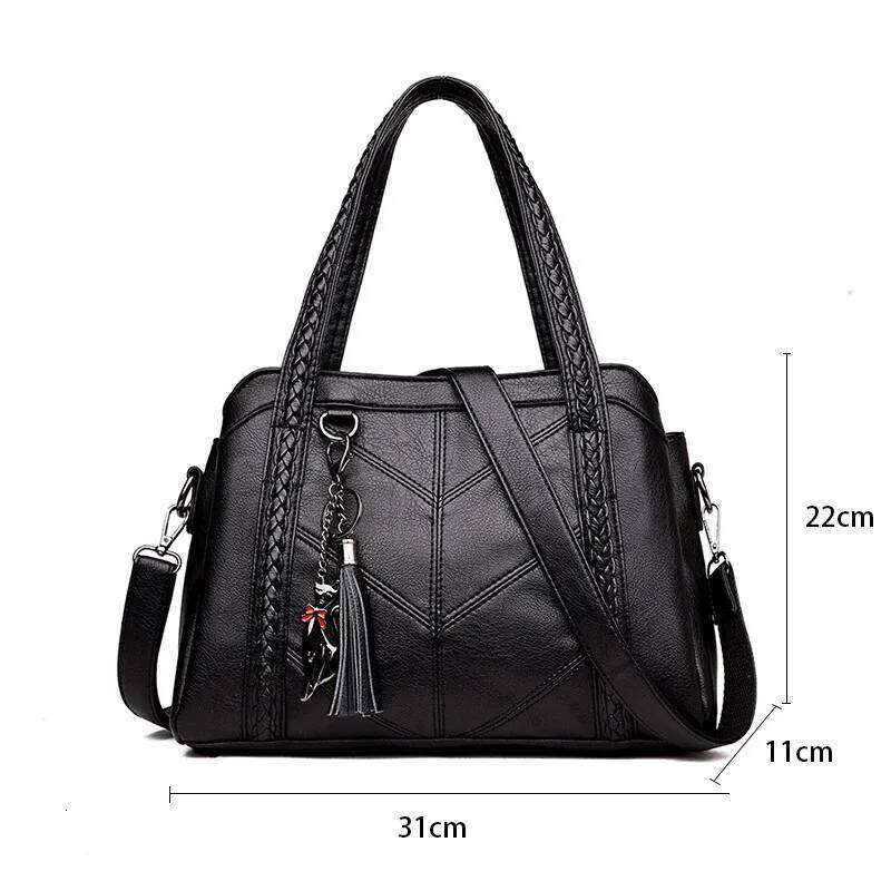 Fashion Oendant Handbag, Brand PU Leather Crossbody Bag, Luxurious Women's Large Capacity Shoulder Bag