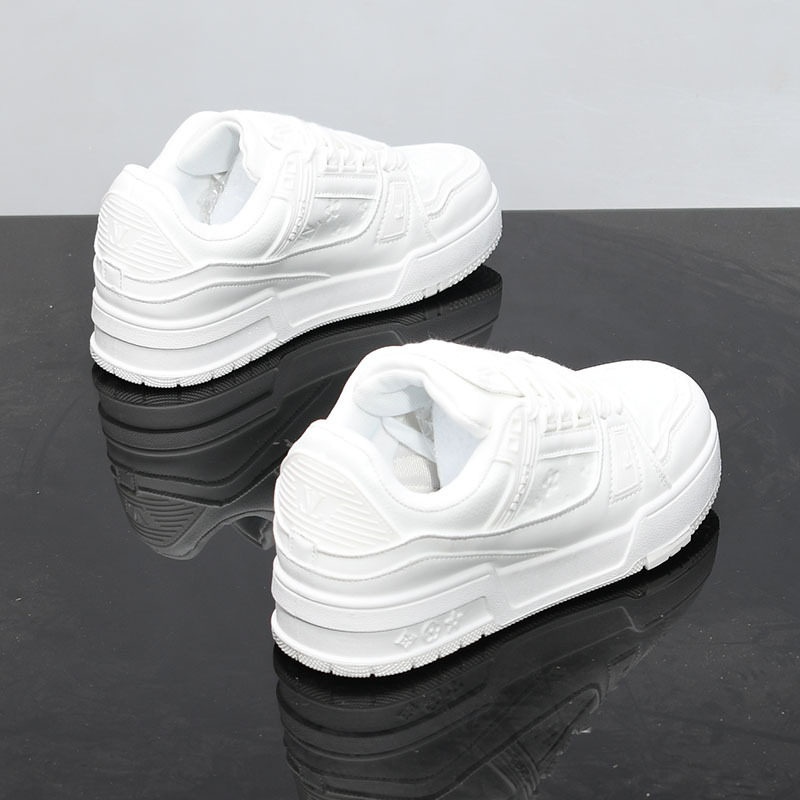 Hot Selling Men Women Fashion Casual Shoes New Breathable Athleisure Comfortable Shoes Trendy Versatile height increase Shoes Black Pink size 35-44 Fr