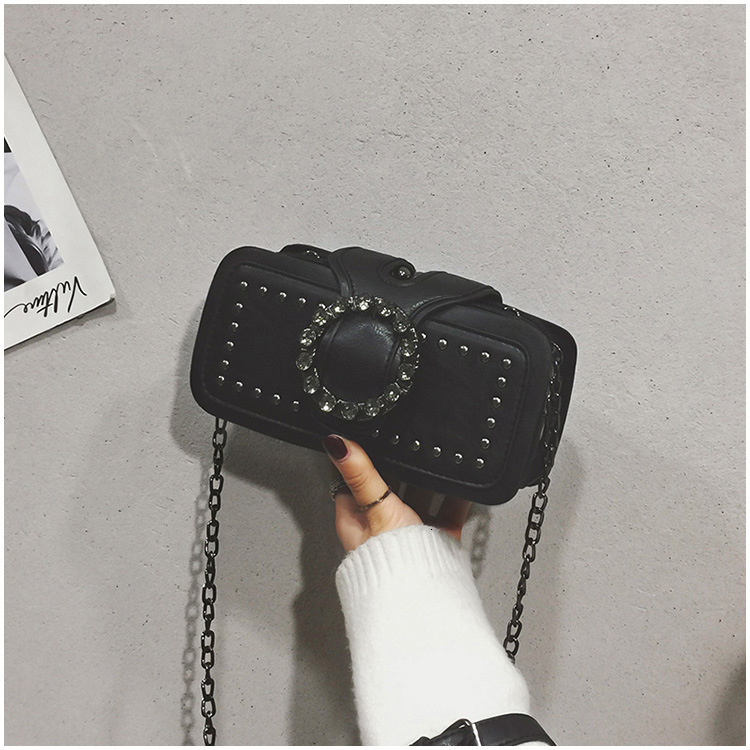 High quality brand high-quality new style free designer bag single shoulder crossbody bag rhinestone European and American retro bag brand new free de
