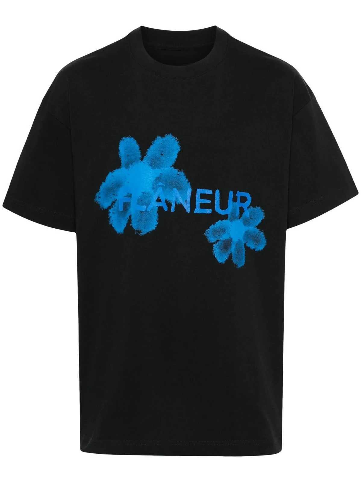Flaneur Homme Floral Graphic Brand Pattern Printed T-shirts Summer Luxury Brand Pure Cotton Men and Women T-shirts X250528