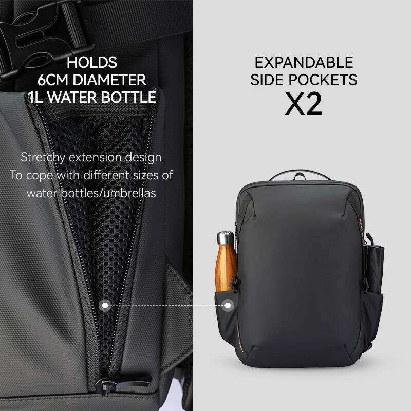 MarkRyden Infinitely Lite: Multifunctional Waterproof Large Capacity Daily Travel 180 Degree Closure Backpack Men's Backpacks