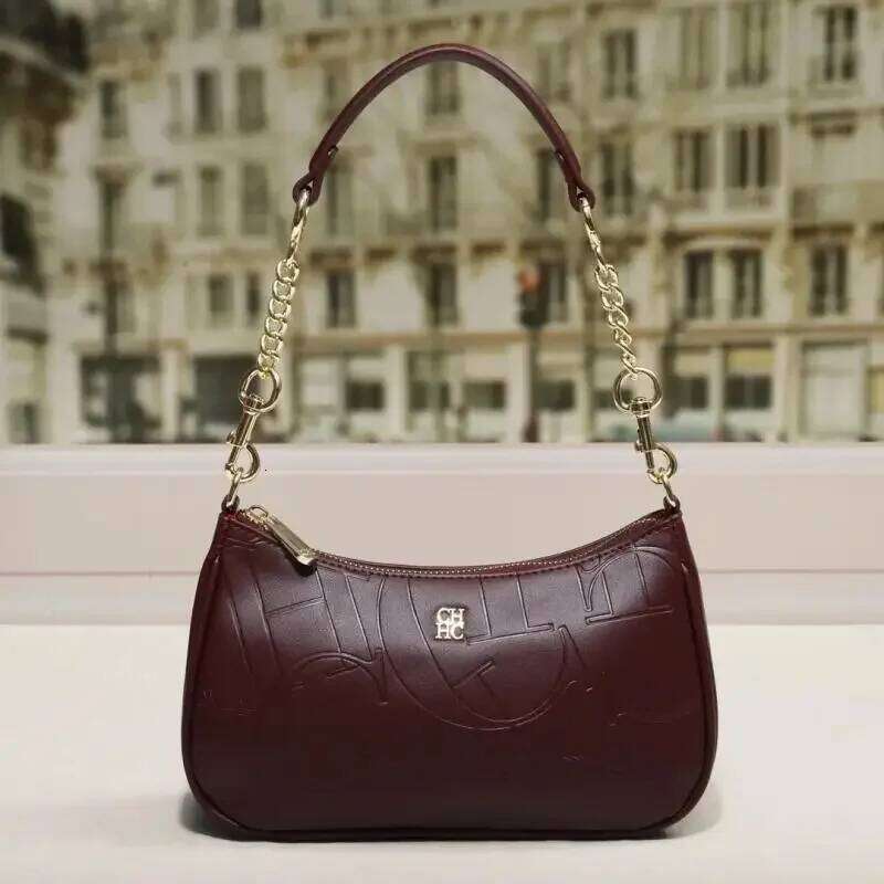 Design Bag CH Women's Handbag Partition Durable Brand Fashion Large Capacity Bent Moon Simple Shoulder Crossbody Bag Brand Bag