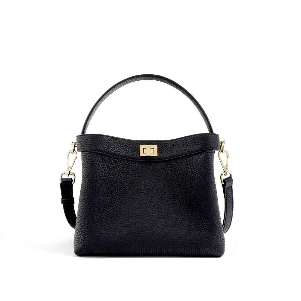Designer Bag Elegant Ladies Genuine Leather Handbag Design Simple Fashion Bucket High Quality Soft Cowhide Shoulder Bag For Womens
