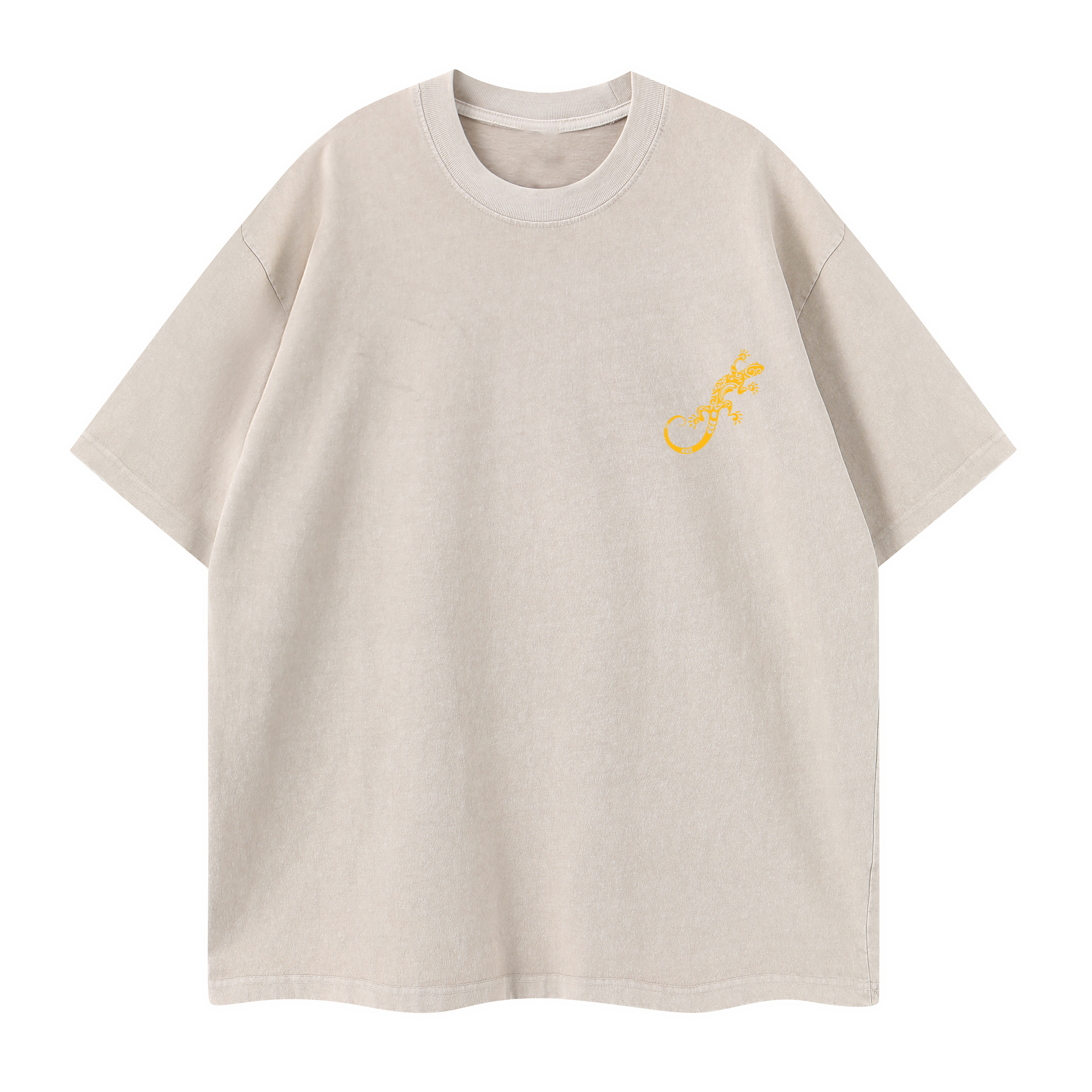 T-shirt men's top designer cotton T-shirt gecko short sleeved clothing high-quality fashionable T-shirt