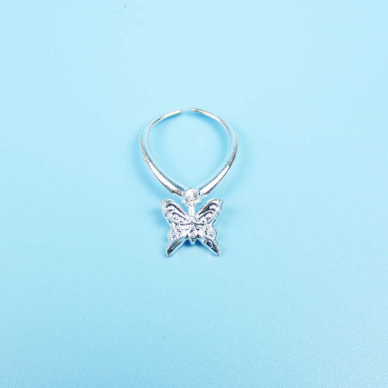 Silver Butterfly Necklace Electroplated Toy Universal Accessories Suitable for 23- 45cm Dolls 500g