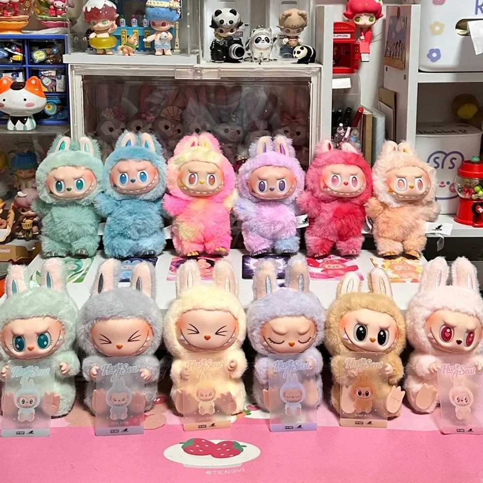 Genuine Labubu V1 V2 V3 beat aron Have A Seat Big Into Energy Series Pendant Doll Decor Keychain Collection X2505283