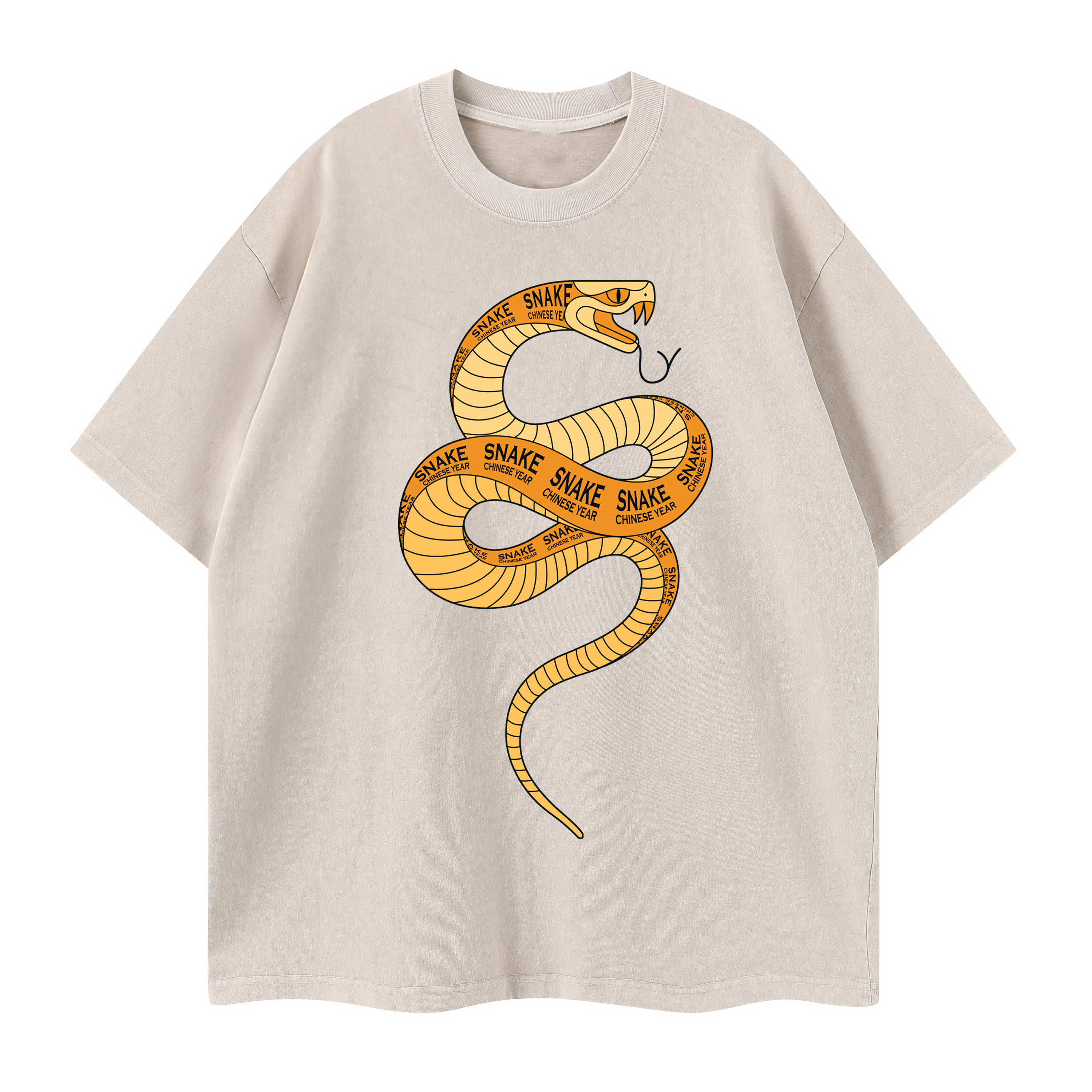 T-shirt men's top designer cotton T-shirt power Golden Python sleeved clothing high-quality fashionable T-shirt