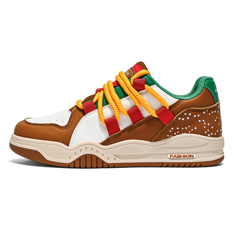 2025 Designer casual shoes Summer New Versatile Design Casual Bread for Men and Women Couples Trendy Sports Student Thick-Soled Sneakers Burger Shoes
