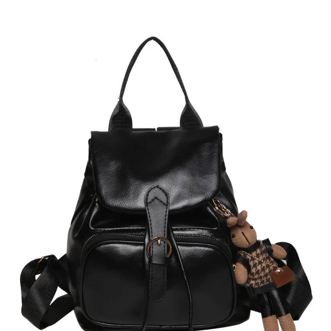 Retro Hong Kong Style Women's Backpack Casual Travel Fashion Trendy Mini Versatile Leisure Outdoor Camping Hiking Bag
