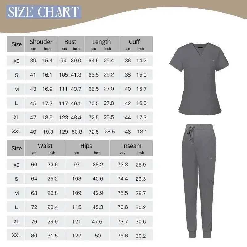 Operating Room Medical Uniform Scrubs Hospital Working Scrubs Set Medical Supplies Nurse Dental Surgery Suit Workwear X2505281