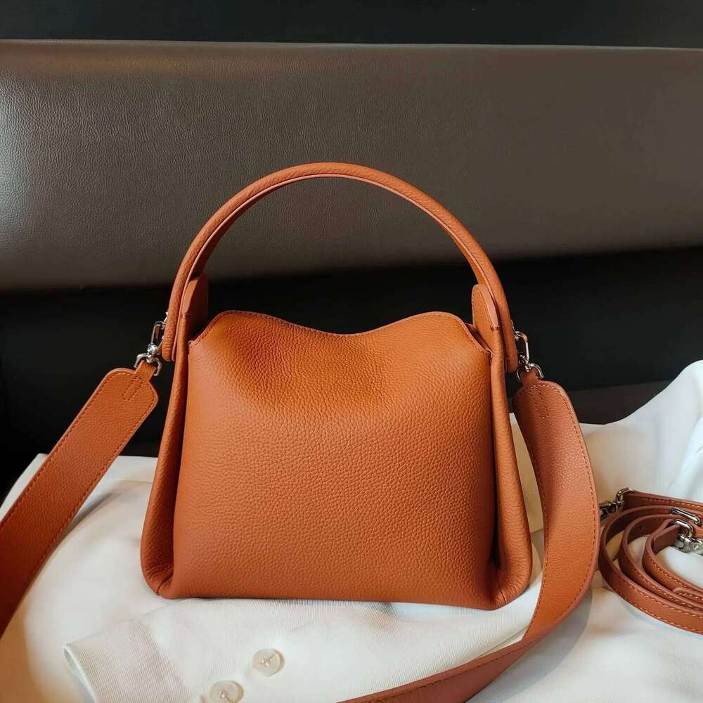 Soft leather shoulder crossbody handbag Genuine cigarette box design women's desiger bag large capacity unique