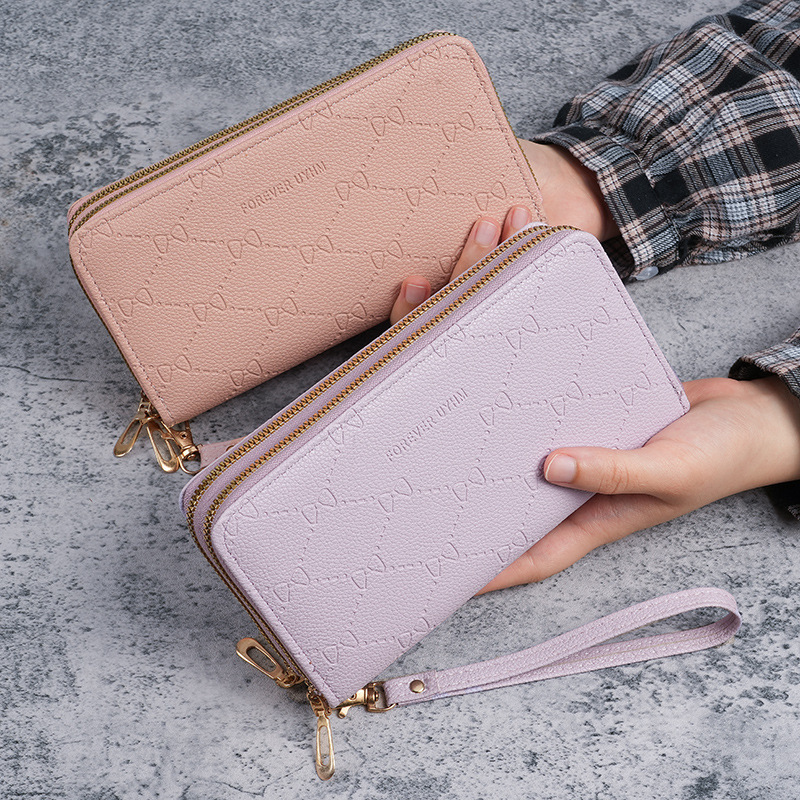 Wallet for Women Long Style Large Capacity 2024 New Double Zipper Women's Clutch Multi-Functional Phone Bag Coin Storage