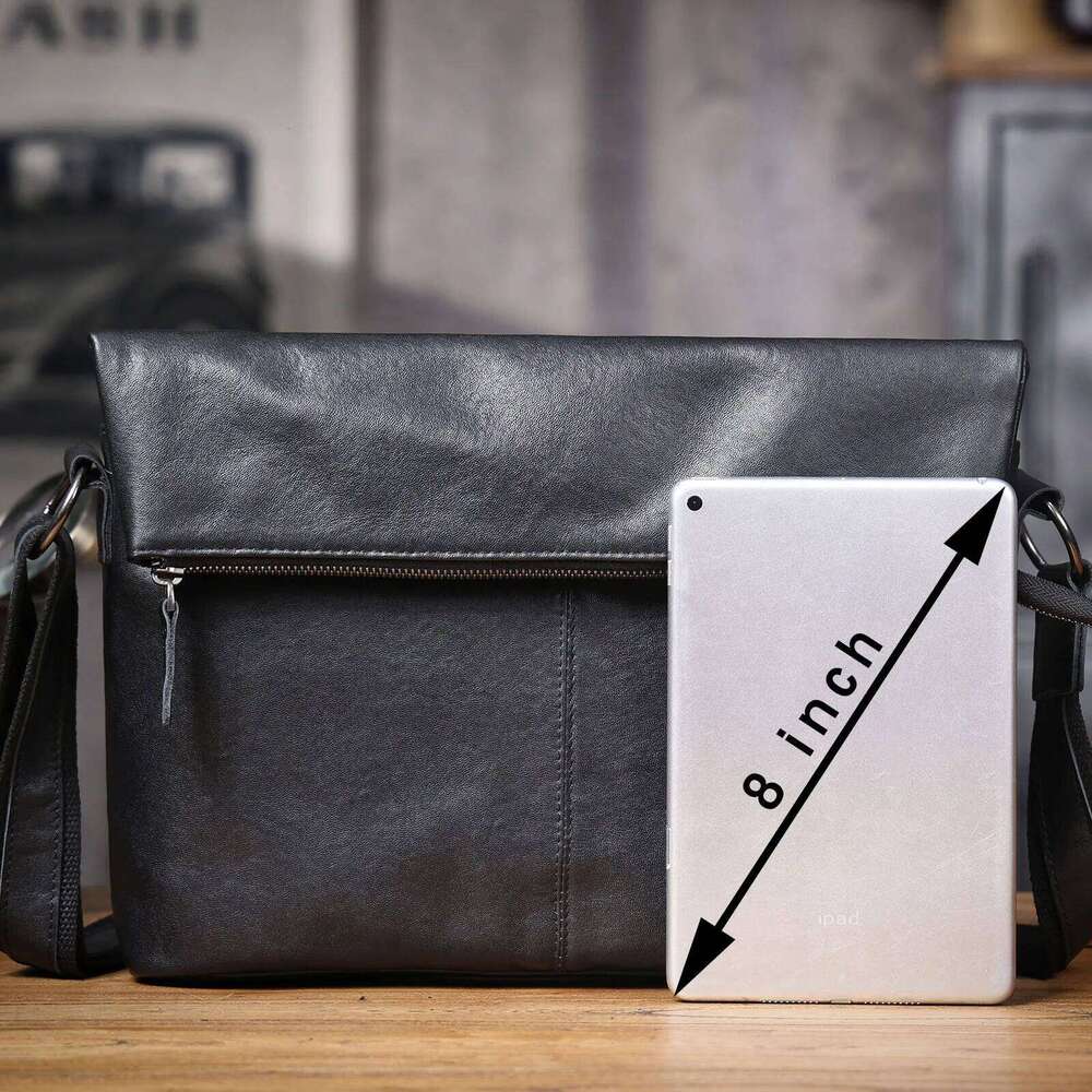 Designer Bag Genuine Men S Shoulder Bag Crossbody Laptop Bags Simple Cowhide Top Layer Vegetable Tanned Leather Fashion Casual