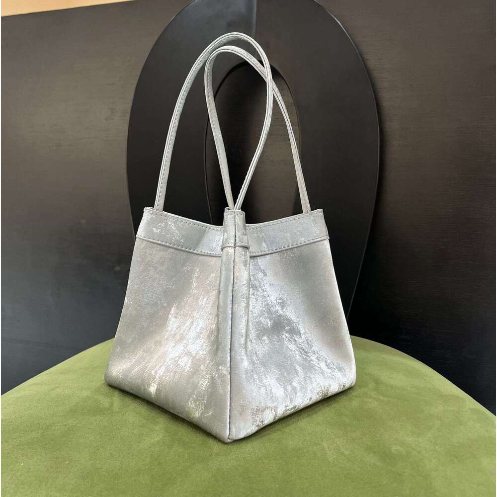 for Women Chinese Style Gradient Velvet Satin Genuine Leather Small Square Single Shoulder Crossbody Wing Basket Women's Bag