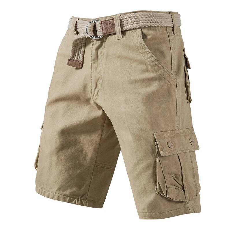 Mens Casual Cargo Outdoor Sports Half Pants Bermuda American Style Streetwear Breathable Comfortable Shorts Grey