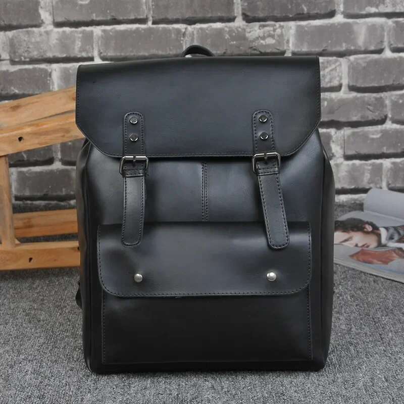 Retro Design Men Vintage Fashion School High Capacity Travel Backpacks Laptop Bag Couple Backpack Daypack Mochila