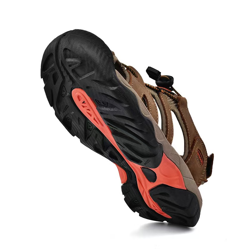 Men Leather Men's Sandals Durable Handmade ing Close Toe Non Slip Shoes For Indoor Outdoor Beach Big Size 48 05c4 's