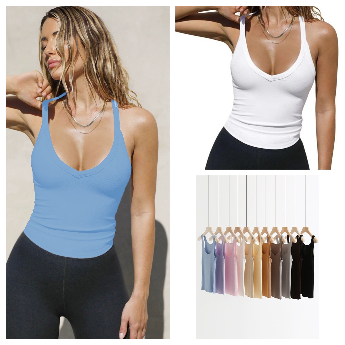 Designer Women High Neck Tank Top Ribbed Casual Slim Fitted Sleeveless 2025 Summer Going Out Crop Tanks Letter Vest For Woman Womens Clothing