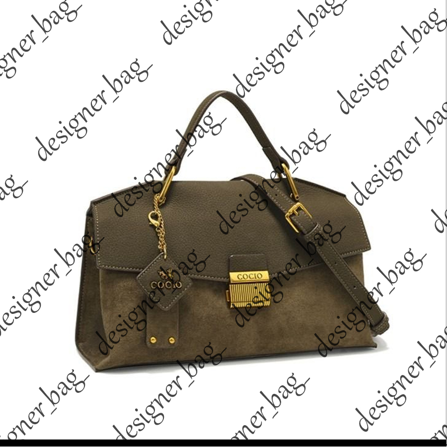 2025 New Luxury Designer Bag Frosted Leather Senior Sense of Lock Buckle Bag Fashion Versatile Single Shoulder Crossbody Bag Cross-border Hot Models