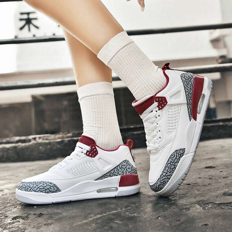 2025new Low-top Men's Sneakers Com fortable Wear-resistant Basketball Classic Retro Casual Black Rap Skateboard Shoes