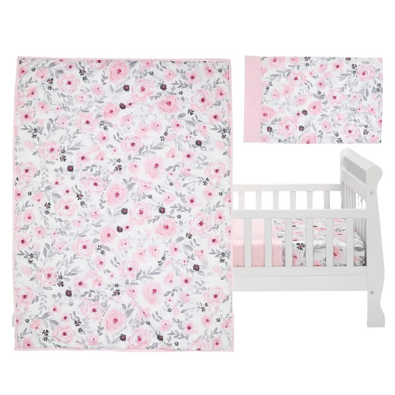 Blossom 4Piece Toddler Bedding Set Floral 250517z