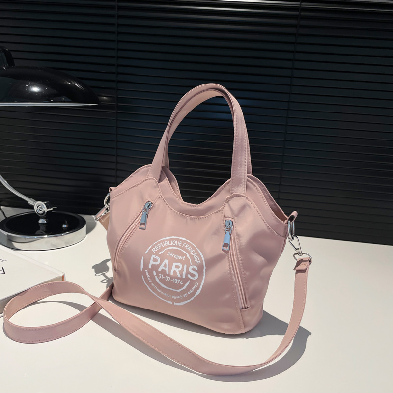 Luxury Brand Designer Bag Korean Style Casual Nylon Tote Bag Cross-Border New Fashion Letter Shoulder Tote Bag Large Capacity Crossbody Bag