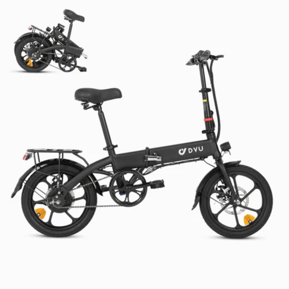 16 inch Folding Electric Bike for Adults 36V/7.5AH 250W Motor City E-Bike DYU A1F PRO Lightweight Portable Bicycle