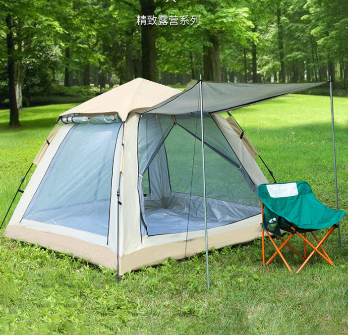 2026 New Spring Quick Open Four-Person Family Camping outdoor Tent Shipping Free