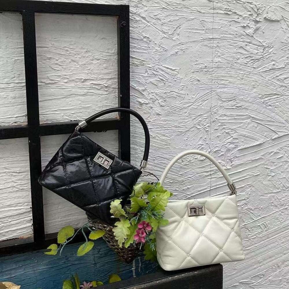 Niche Handbag New Simple Women's Top Layer Cowhide Square Bag Fashion Versatile Shoulder Crossbody