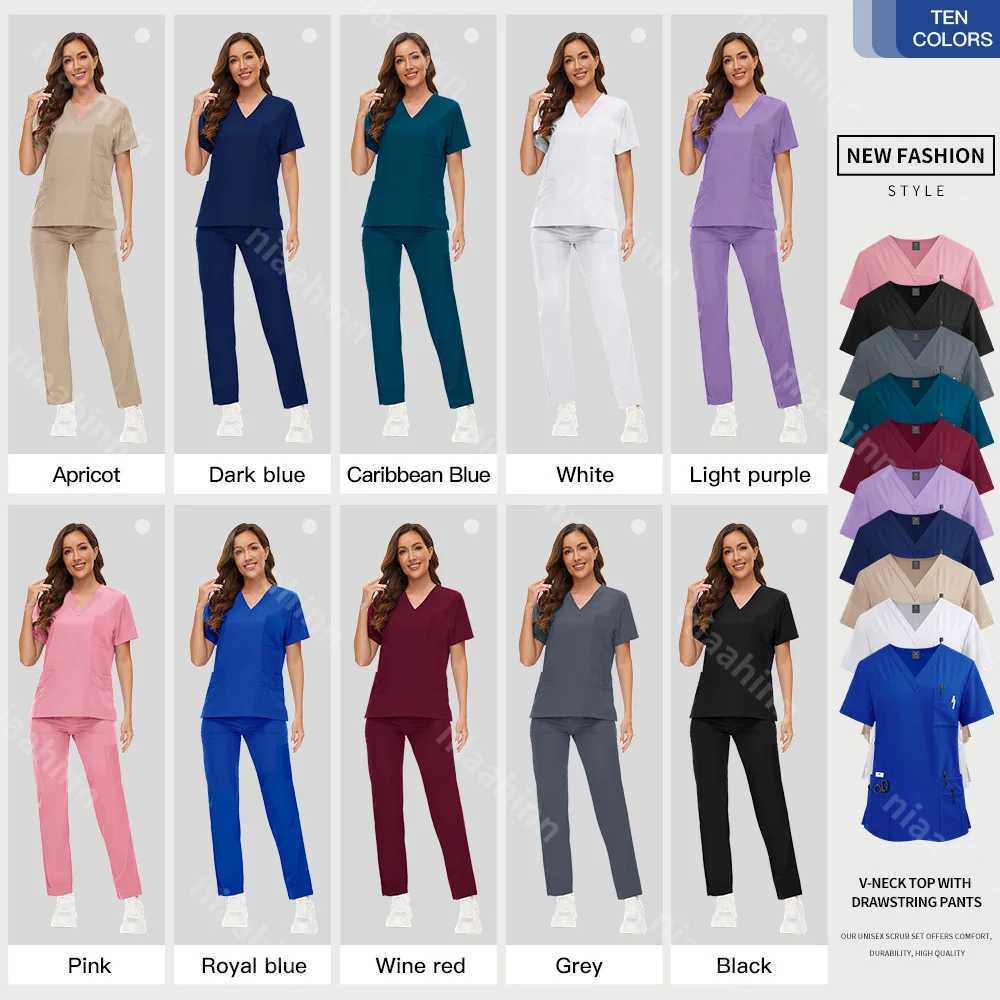 Multicolor Pet Grooming Working Clothes Beauty Sn Lab Workwear Nursing Uniforms Pet Clinic Veterinary Scrub Uniform X250528