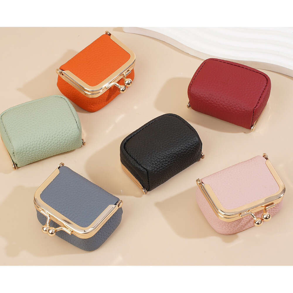 2025 New Women's Purse Baellerry Genuine Leather Mini Jewelry Box Multifunctional Coin Pouch