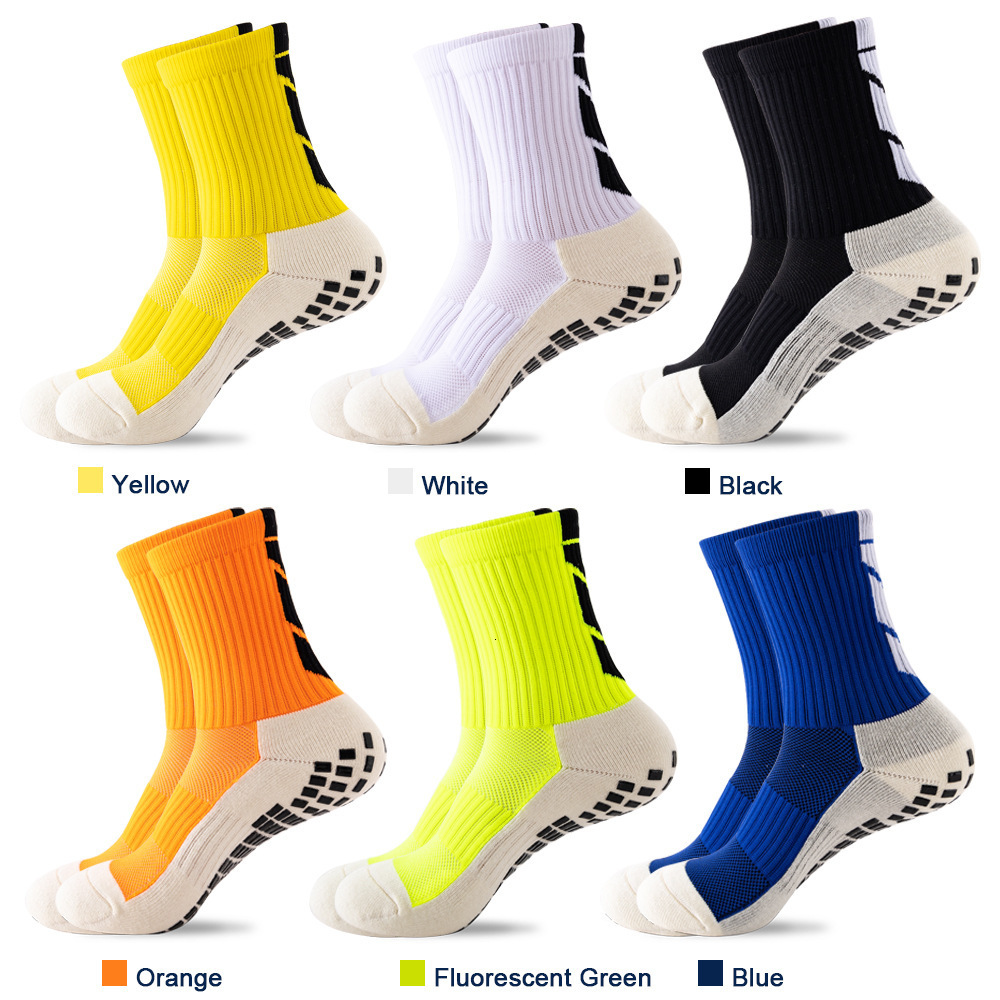 Men's Soccer Mid-Calf with Anti-Slip Pads Towel Bottom Running Basketball Training Professional Sports Socks