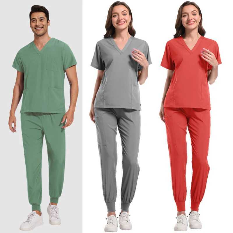 Medical Nurse Uniform 2Piece Workwear Medical Scrubs Set Hospital Uniform Surgery Dentist Overalls Spa Clinical Beauty Work Wear X250528