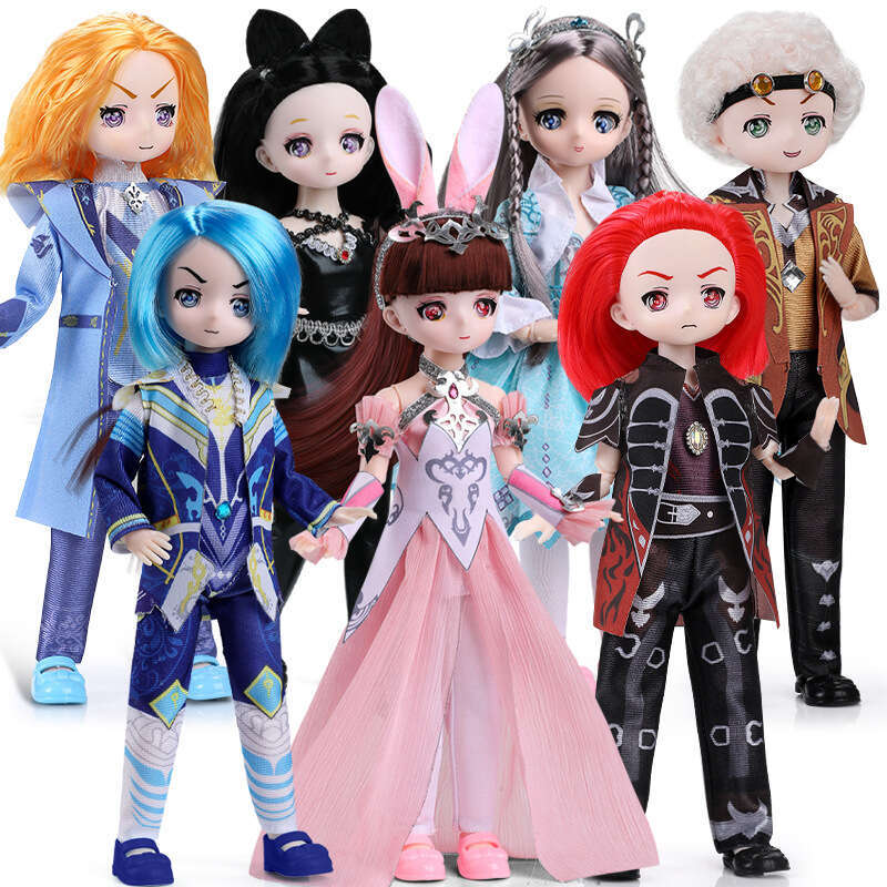 2024 New Little Dance Princess Tang San Girl Children's Toy Set Realistic Figurine Doll Handmade