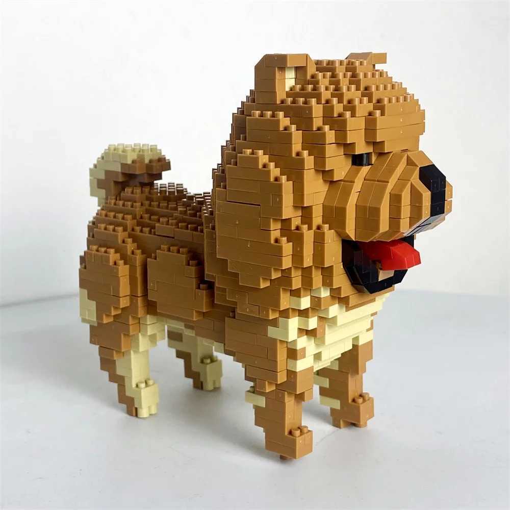 Knew Built Poodle Dog Micro Mini Building Blocks Toys Able Doberman Pinscher Ideal Pet Lover Gift Chow Bullhead Z250528