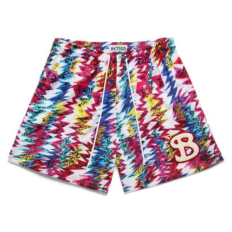 BKTSQD New summer mens shorts men and womens fashion beach seaside sports shorts mesh sports quick-drying quarter pants X2505284