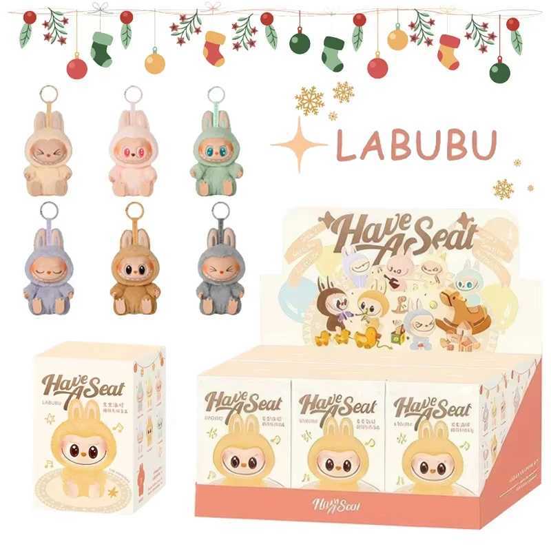 1 1 High Quality aron V2 Generation Monster Labubu Sitting PVC Plush Doll Blind Box Series Surprise Blind Box Holiday Gift X250528