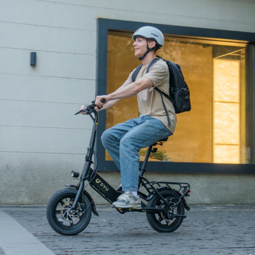 DYU C3 14 inch Portable Electric bike 350W Adult Folding City E-Bike 36V/7.5AH 25km/h Pedelec UK Stock